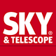 Red square logo with white bold text that reads SKY & TELESCOPE.